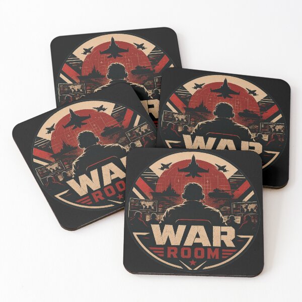 Item preview, War Room Military Command Center Vintage Tactical Badge Graphic designed and sold by Abidel.