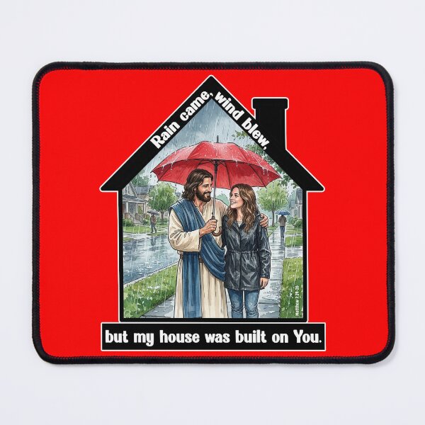Item preview, My House Is Built On Jesus designed and sold by Lion and Lamb Design.
