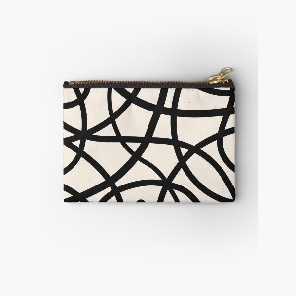 Item preview, Boho Black & White Line Art Asymmetrical Pattern designed and sold by skydoredesign.