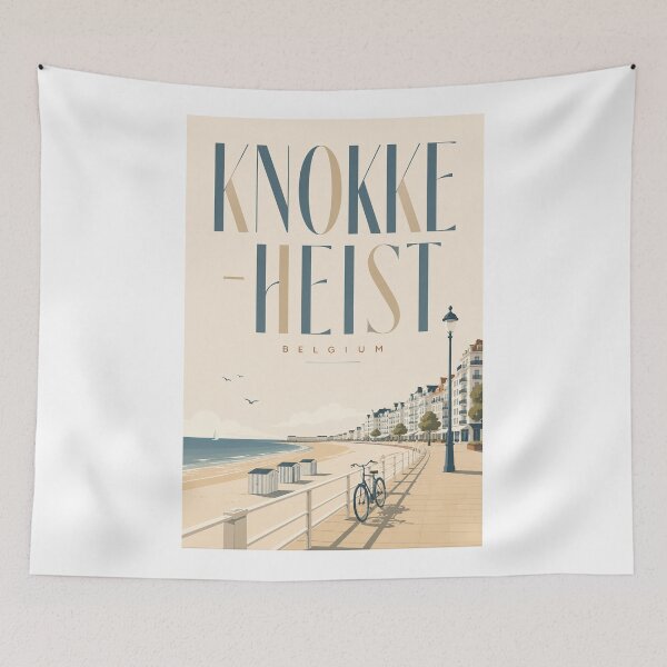 Item preview, Knokke-Heist North Sea Promenade and Belgian Coastline in West Flanders designed and sold by Aryabek.