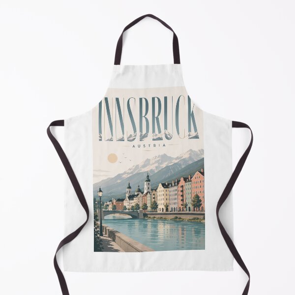 Item preview, Historic Innsbruck Old Town with Nordkette and Tyrolean Alps Austria designed and sold by Aryabek.