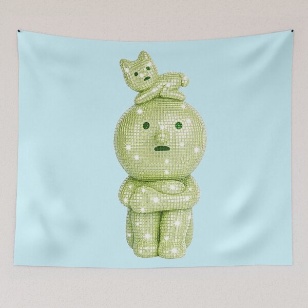Item preview, Smiski Stacking Cat Figure Disco designed and sold by Eleanor Reyelt Art.