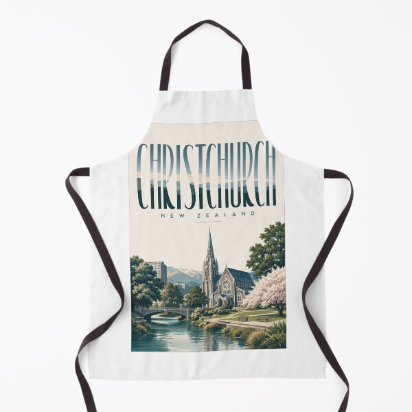 Item preview, Christchurch Cathedral Square and Canterbury Landscape New Zealand designed and sold by Aryabek.