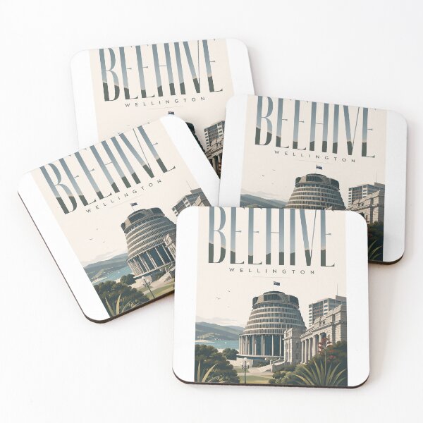 Item preview, Beehive Parliament Buildings and Wellington Harbour New Zealand designed and sold by Aryabek.