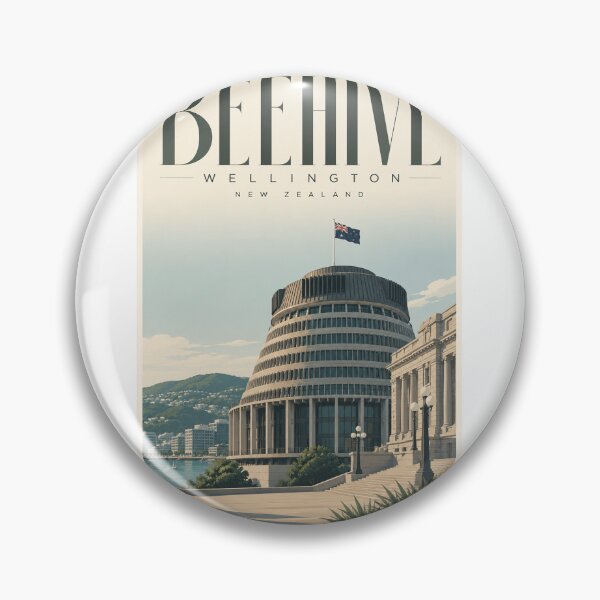 Item preview, Beehive Parliament Precinct overlooking Wellington Harbour New Zealand designed and sold by Aryabek.