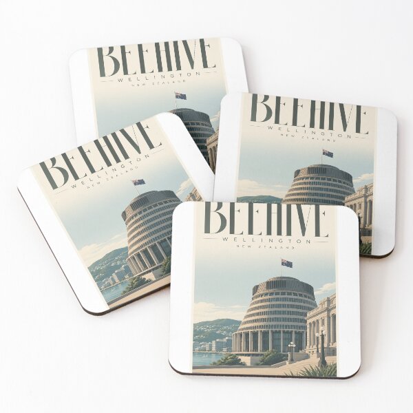 Item preview, Beehive Parliament Precinct overlooking Wellington Harbour New Zealand designed and sold by Aryabek.