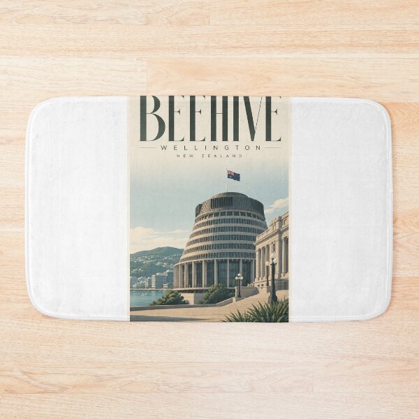 Item preview, Beehive Parliament Precinct overlooking Wellington Harbour New Zealand designed and sold by Aryabek.