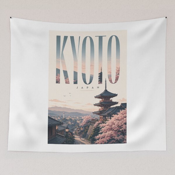 Item preview, Kyoto Kiyomizu-dera Temple with Cherry Blossoms Japan designed and sold by Aryabek.