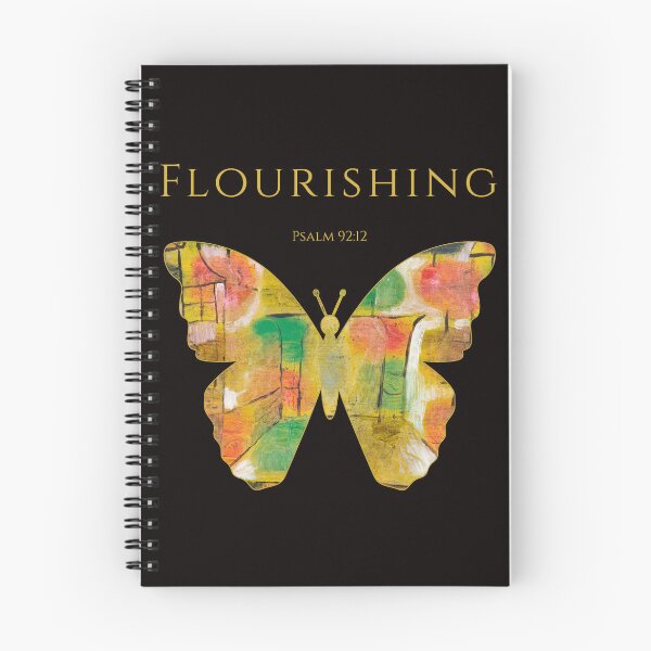 Item preview, Flourishing Butterfly Christian Art Scripture Faith Gift Many Parts One Beauty Psalm 92 12 designed and sold by KittenAndCo.