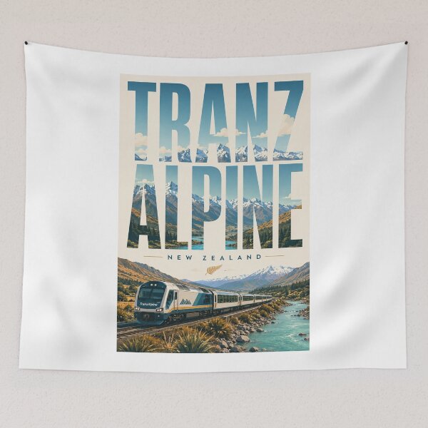 Item preview, TranzAlpine Railway Through Arthur's Pass and Southern Alps New Zealand designed and sold by Aryabek.
