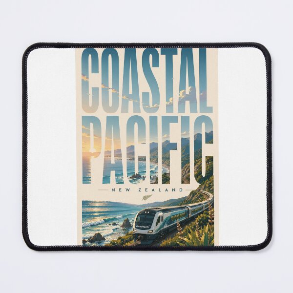 Item preview, Coastal Pacific Railway Along Kaikōura Coast New Zealand designed and sold by Aryabek.