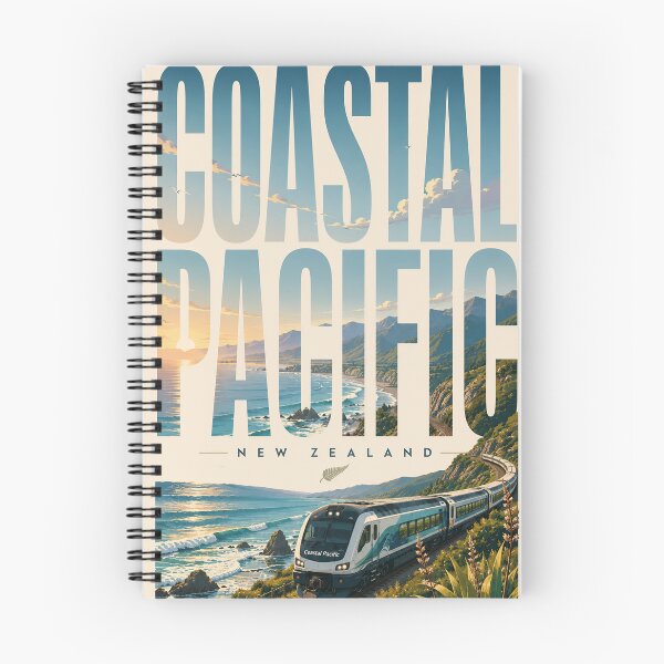 Item preview, Coastal Pacific Railway Along Kaikōura Coast New Zealand designed and sold by Aryabek.