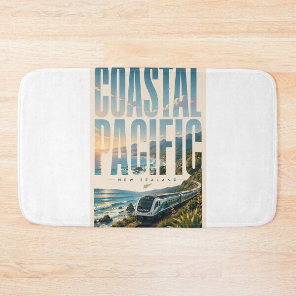 Item preview, Coastal Pacific Railway Along Kaikōura Coast New Zealand designed and sold by Aryabek.