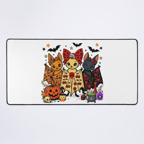 Item preview, Cute Vintage Comic Style Halloween Bats and Skulls Illustration designed and sold by VibranPalette.