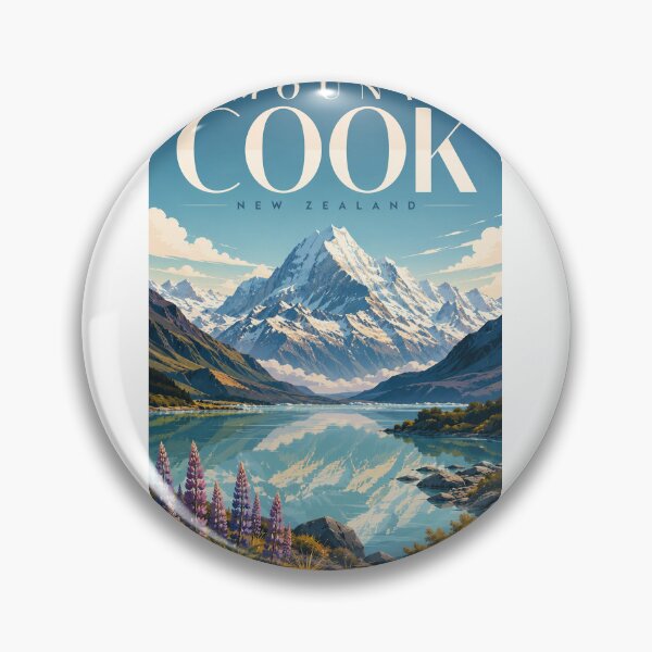 Item preview, Aoraki Mount Cook Above Lake Pukaki New Zealand designed and sold by Aryabek.