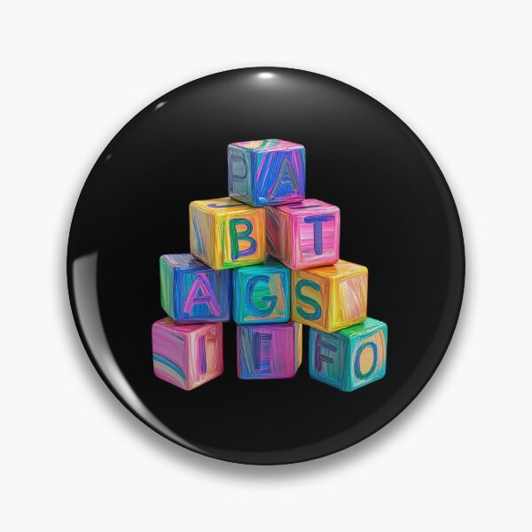 Item preview, Colorful Alphabet Blocks Stack designed and sold by Codavid85.