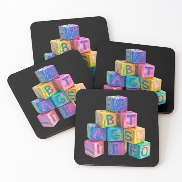 Item preview, Colorful Alphabet Blocks Stack designed and sold by Codavid85.
