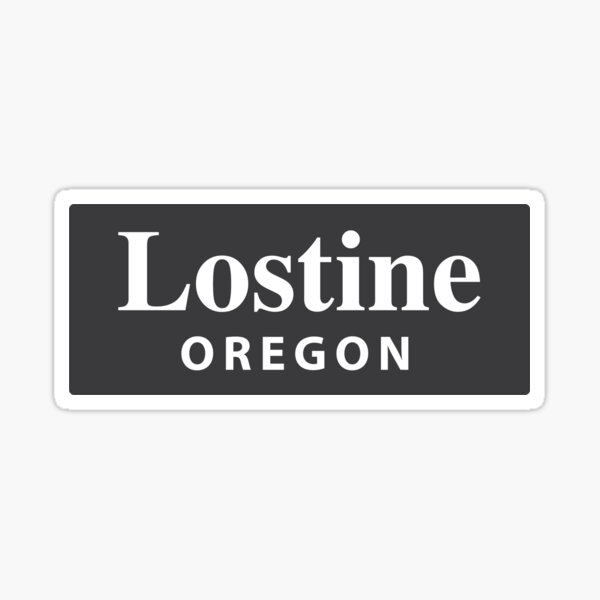 "Lostine, Oregon" Sticker for Sale by EveryCityxD1 Redbubble