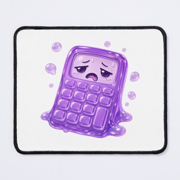Item preview, Overworked Jelly Calculator - Funny Number Meltdown designed and sold by GoverArt.