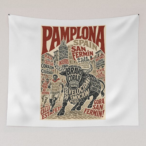 Item preview, Pamplona San Fermín Festival Navarra Spain designed and sold by Aryabek.