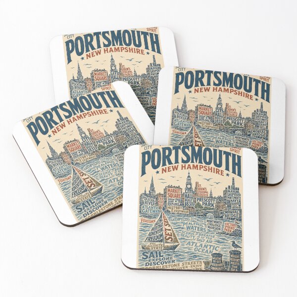 Item preview, Portsmouth New Hampshire Historic Seacoast Waterfront designed and sold by Aryabek.