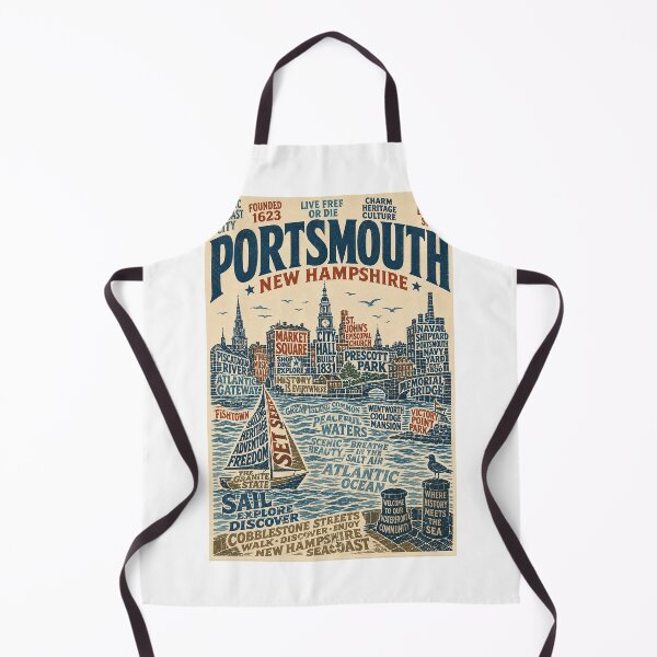 Item preview, Portsmouth New Hampshire Historic Seacoast Waterfront designed and sold by Aryabek.