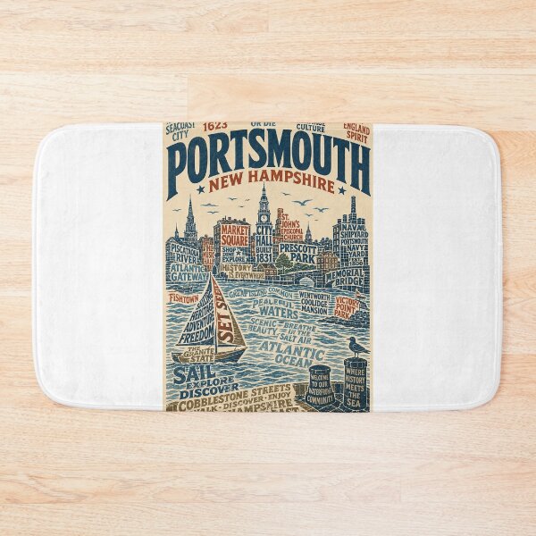 Item preview, Portsmouth New Hampshire Historic Seacoast Waterfront designed and sold by Aryabek.
