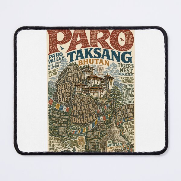 Item preview, Paro Taktsang Tiger's Nest Monastery Bhutan designed and sold by Aryabek.
