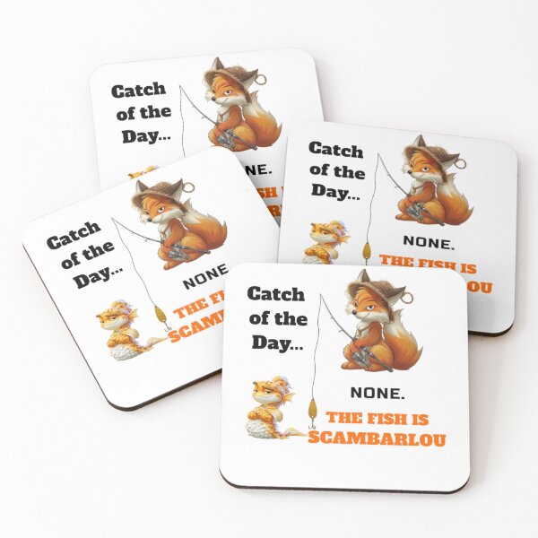 Item preview, catch of the day none the fish is scambarlou funny fishing designed and sold by perfectModrShop.