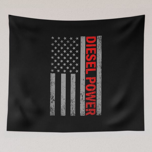 Item preview, Diesel Engine Diesel Power USA Flag designed and sold by goombi-creative.