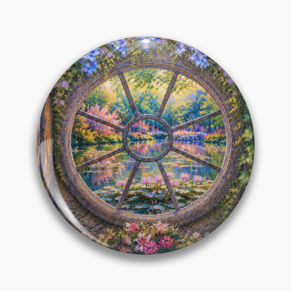 Item preview, Window to the Water Lilies designed and sold by RiverDeeDesigns.