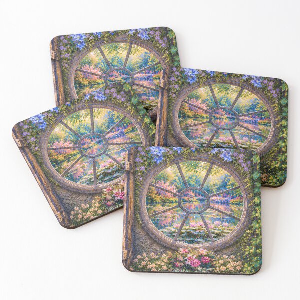 Item preview, Window to the Water Lilies designed and sold by RiverDeeDesigns.