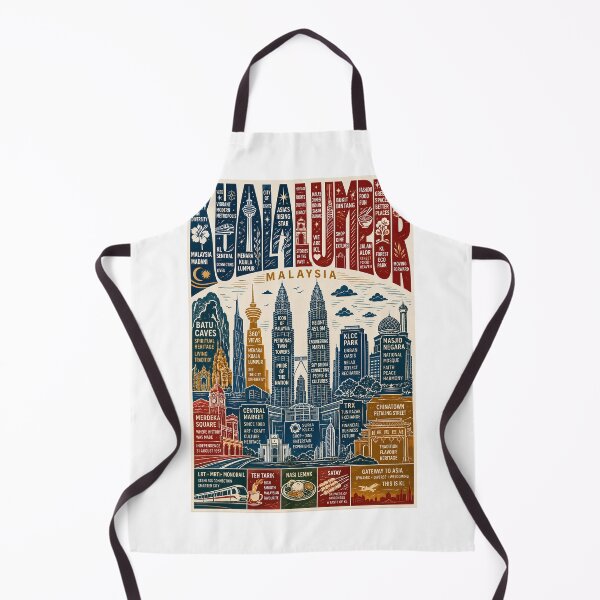Item preview, Kuala Lumpur Malaysia with Petronas Twin Towers Batu Caves and Merdeka Square designed and sold by Aryabek.