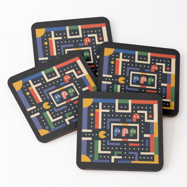 Item preview, PAC-MAN Geometric Retro Gaming Art | Modernist Arcade Design designed and sold by Lifer Art and Design.