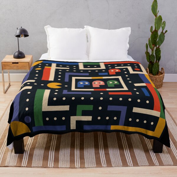 Item preview, PAC-MAN Geometric Retro Gaming Art | Modernist Arcade Design designed and sold by Lifer Art and Design.