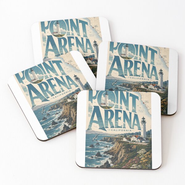 Item preview, Point Arena Lighthouse Mendocino Coast California Pacific Ocean Cliffs designed and sold by Aryabek.