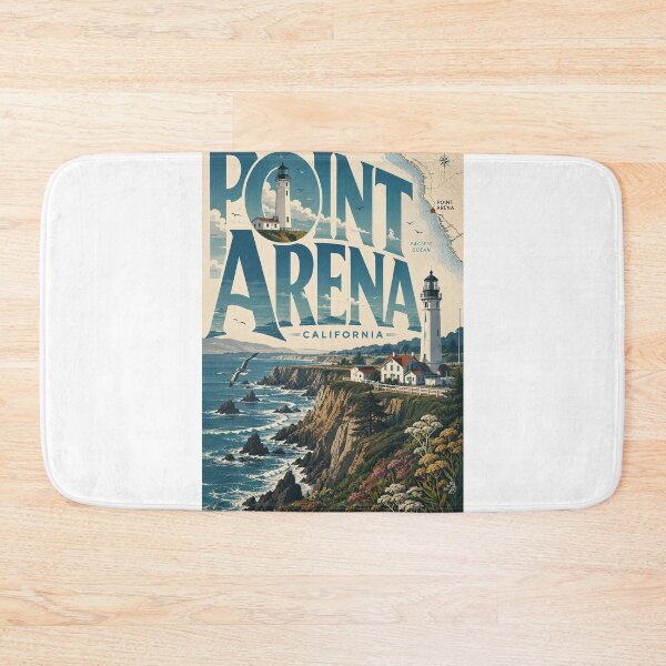 Item preview, Point Arena Lighthouse Mendocino Coast California Pacific Ocean Cliffs designed and sold by Aryabek.