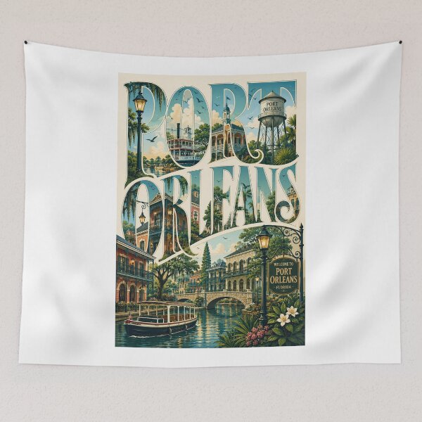 Item preview, Disney Port Orleans Resort Florida Riverside French Quarter Waterways designed and sold by Aryabek.