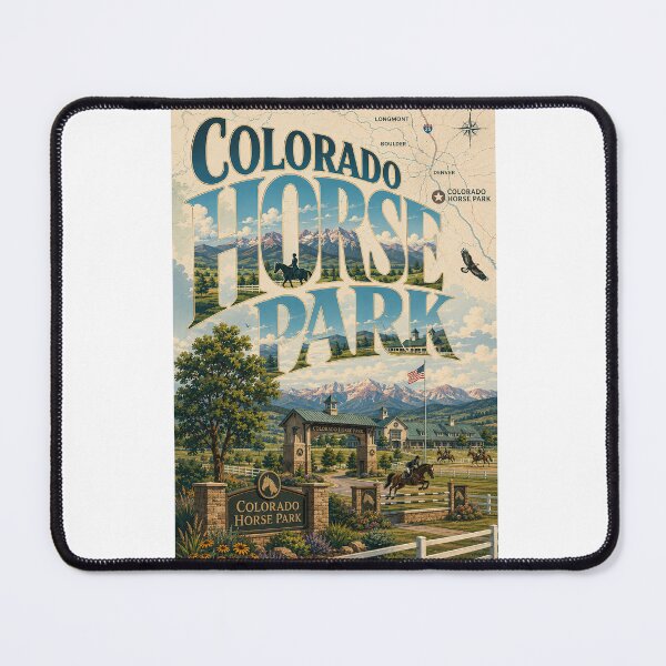 Item preview, Colorado Horse Park with Rocky Mountains Douglas County Colorado designed and sold by Aryabek.
