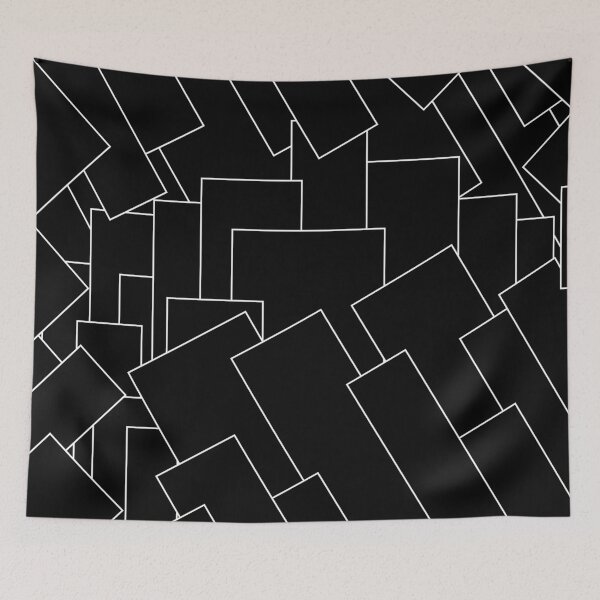 Item preview, White Lines on Black I - Geometric Abstract Art designed and sold by Sheldon Stewart.
