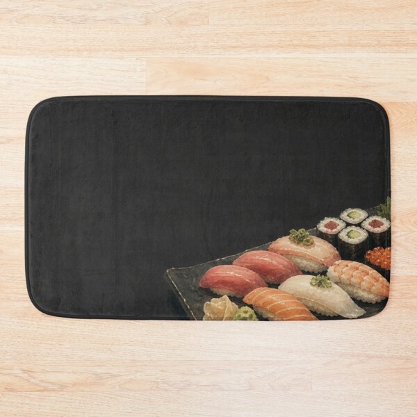 Artikelvorschau, Elegantes Sushi Omakase auf Schwarz entworfen und verkauft von rolfzogg.