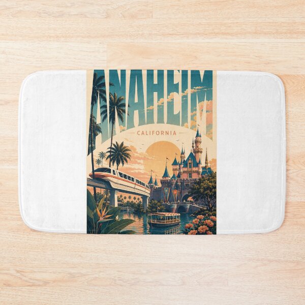 Item preview, Anaheim California Disneyland Resort Sleeping Beauty Castle and Monorail Sunset designed and sold by StampMyPassport.
