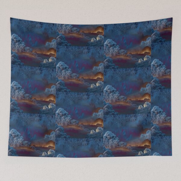 Item preview, Dark Clouded Abstract Pattern with Fiery Glows iPhone Case designed and sold by FestivityFinds.