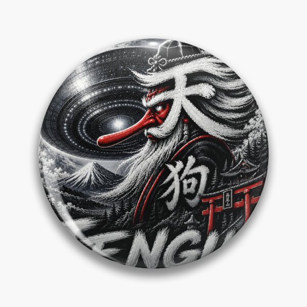 Artikelvorschau, Ancient Contact Tengu - Silver Moon Edition | Japanese Yokai UFO Art entworfen und verkauft von Handcan.