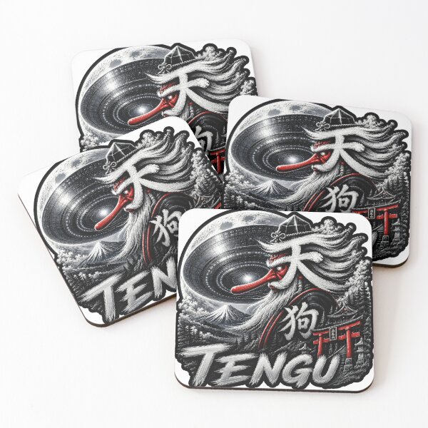 Item preview, Ancient Contact Tengu - Silver Moon Edition | Japanese Yokai UFO Art designed and sold by Handcan.