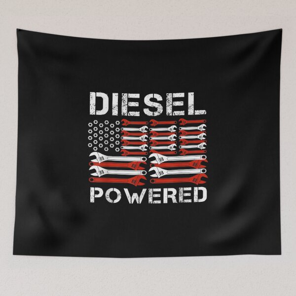 Item preview, Diesel Engine American Flag designed and sold by goombi-creative.