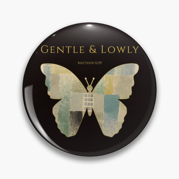 Item preview, Gentle And Lowly Butterfly Christian Art Scripture Faith Gift Many Parts One Beauty Matthew 11 29 designed and sold by KittenAndCo.