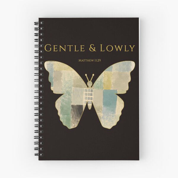 Item preview, Gentle And Lowly Butterfly Christian Art Scripture Faith Gift Many Parts One Beauty Matthew 11 29 designed and sold by KittenAndCo.