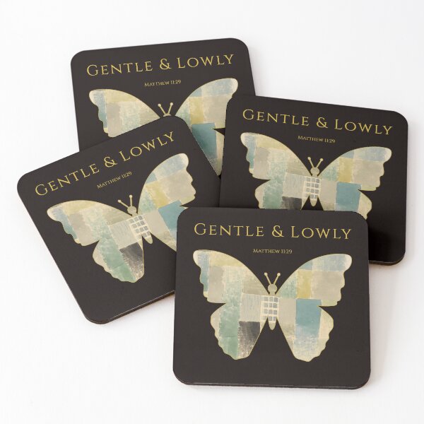 Item preview, Gentle And Lowly Butterfly Christian Art Scripture Faith Gift Many Parts One Beauty Matthew 11 29 designed and sold by KittenAndCo.