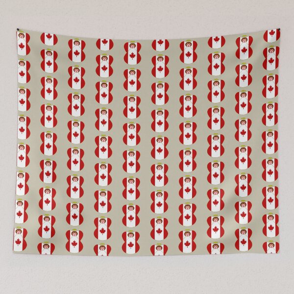Item preview, Canadian Flag Angel with Maple Leaf Eyes designed and sold by AuntieShoe.